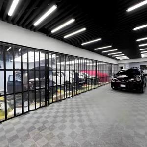 Portes coulissantes invisibles de luxe pour patio, cadre étroit, portes coulissantes cachées en PVC et aluminium, portes pliantes pour <span class=keywords><strong>garage</strong></span> - Product Image 1