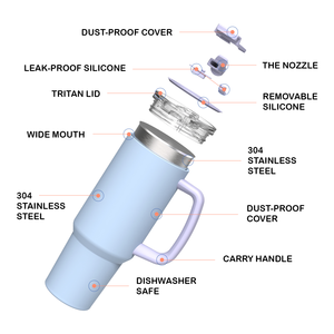 كوب ماء معزول مزدوج الجدار من الفولاذ المقاوم للصدأ 304 للسوق الياباني مع خاصية الحفاظ على الحرارة - Product Image 3
