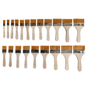 Pinceaux en nylon de différentes tailles Weizhuang avec manches en bois pour peintures acryliques, huiles, <span class=keywords><strong>vernis</strong></span> et aquarelles - Product Image 5