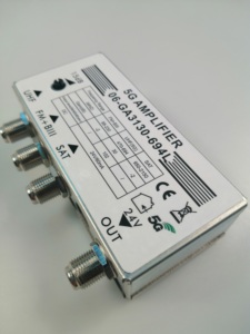24V DC UHF 470-698MHz 5G amplificador FM + BII 88-230MHz sat 950-2150 MHz Amplificador de satélite cabecera Amplificador - Product Image 2