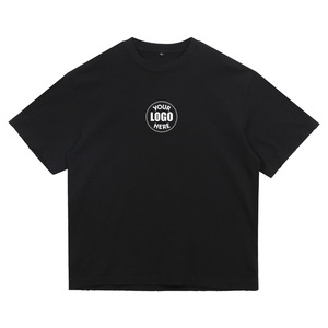 Camisetas de Lujo para Hombre, 420GSM, Lisas, de Algodón 100%, Estilo Oversize, con Efecto Desgastado y Bajo Desgastado, Ideales para Bordado - Product Image 1