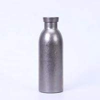 Botol air Titanium 500ml 350ml, tempat botol air olahraga Titanium Stainless Steel 304 terisolasi vakum dinding ganda untuk hadiah