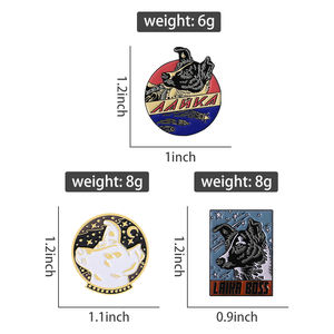 Эмалированная брошь в виде собаки - Product Image 6