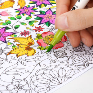 Penna ad acquerello <span class=keywords><strong>doppia</strong></span> <span class=keywords><strong>punta</strong></span> 12/18/24/36/48/80/100 colori penne per pittura <span class=keywords><strong>punta</strong></span> a pennello pennarelli per Graffiti - Product Image 3