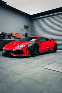 Nouveau kit carrosserie en fibre de carbone pour Huracan, style DW : Lame avant, diffuseur, jupes latérales, extensions d'ailes - Améliorations pour modèles LP580 LP610 - Product Image 4