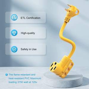 Adaptador de Cable de Alimentación para RV de Alta Resistencia, de 30 Amperios Macho a 50 Amperios Hembra, Convertidor Eléctrico para RV de 50 Amperios - Product Image 6