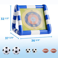 Cible gonflable de fléchettes aquatiques pour piscine, jeu de lancer de ballon de football/soccer, support de jeu, zone de projection personnalisée, cible collante en PVC