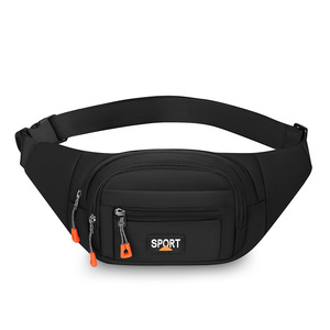 Outdoor Sports Waist Bag Nylon Large Capacity Phone Pocket Adjustable Hip Hiking Chest Bag Everyday Use Solid Color - Product Image 5