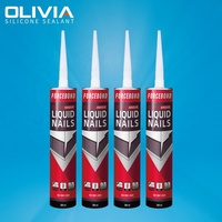 Meilleure qualité plus d'ongles OLV66 mastic en Silicone transparent neutre 280ml résistant aux intempéries fourni pour le bois