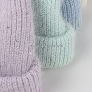 <span class=keywords><strong>Dropship</strong></span>-gorro de lana merina con etiqueta tejida, personalizado, liso, para invierno, 100% - Product Image 2