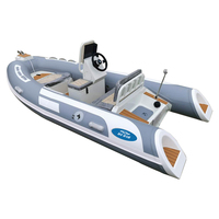 Bateau pneumatique semi-rigide Orca Hypalon de 3,6 m, mini-bateau de luxe, yacht