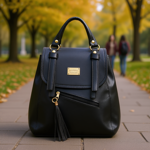 Sac à dos mini pour femme Fana Keyla en cuir PU noir 15L antivol, tendance et élégant pour l'université - Product Image 2