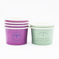 Gobelet en papier jetable personnalisé de 4 oz pour crème glacée, bol de dégustation en papier épaissi, gobelet en papier pour yaourt
