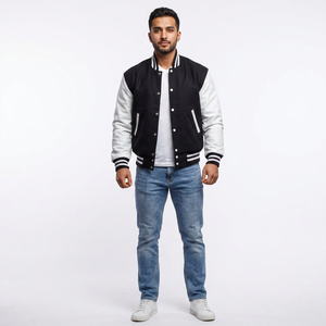 Veste varsity pour homme de qualité supérieure, best-seller, manches longues, design et couleurs personnalisés, vestes varsity pour homme - Product Image 1
