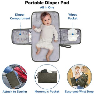 <span class=keywords><strong>Zaino</strong></span> multifunzione da esterno per <span class=keywords><strong>mamma</strong></span> tutto in uno porta ciuccio da viaggio borsa per pannolini per bambini con fasciatoio portatile - Product Image 4