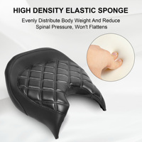 Asiento de conductor personalizado, asiento cómodo de conductor de alta calidad con romboide negro para Can Am Ryker 600 900 Sport Rally Edition 2019-2024