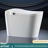 Nuevo Inodoro Inteligente Automático para el Hogar con Control Remoto, Desodorización, Cerámica, Montaje en Suelo, Instantáneo