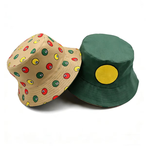BightSun Striped Handmade Crochet Sun Hat Unisex Hollow-Woven Casual Fisherman Bucket Hat UV-Protection Outdoor Daily - Product Image 1