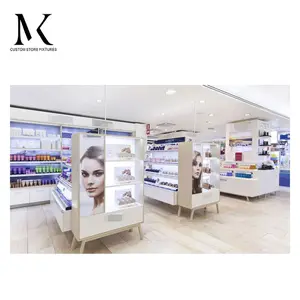 Lishi cilt bakımı dükkanı mobilya kozmetik mağaza rafı raf led makyaj rafları mağaza kozmetik ekran dükkanı iç tasarım