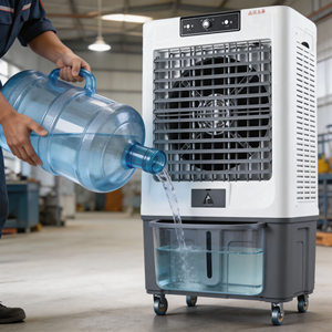 Enfriador de Aire Evaporativo Industrial de 18000 CFM, Ahorro de Energía, 1.5KW, Enfriamiento por Agua para Fábrica, Almacén, Taller, Diseño de Ahorro de Energía - Product Image 5