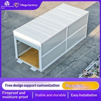 Maisons conteneurs pliables, garage extérieur, stockage mobile temporaire de qualité export pour chantiers de construction, maisons rurales, motos