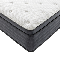 Matelas Orthopédique Euro Top en Mousse à Ressorts Ensachés et Gel Mémoire au Design Moderne pour Chambre, École et Hôpital