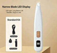 Tondeuse à poils pour animaux de compagnie USMILEPET, très vendue, en ABS, sans fil, électrique, avec lumière LED pour chats et chiens