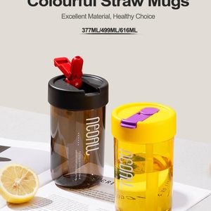 Gobelet réutilisable en Tritan sans BPA avec paille, idéal pour l'eau bouillante – Prix usine - Product Image 3