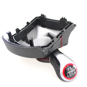 Pommeau de levier de vitesse en cuir avec ligne rouge, 5 vitesses, 6 vitesses, pour transmission manuelle Seat, conception ergonomique - Product Image 1