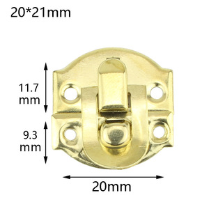 Ingot Buckle 20x21mm Carbon Steel Plated Durable Wooden <b>Box</b> Hook <b>Lock</b> Panel Buckle - Product Image 4