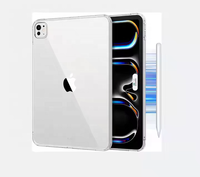 Coque arrière rigide en acrylique transparent pour iPad Pro 11 pouces (M4) 2024 (5e génération)