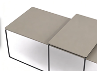 Table basse rectangulaire en acier, prix d'usine, pour salon, table à thé