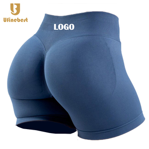 Quần short thể thao bó sát, cạp chun, kiểu dáng nâng mông, chất liệu mềm mại, không đường may - Product Image 2