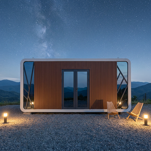 Maisonnette Modulaire de Luxe Moderne <span class=keywords><strong>en</strong></span> Forme de Cabane Apple, Tiny House, Casas Prefabricadas pour Projet Hôtelier - Product Image 1