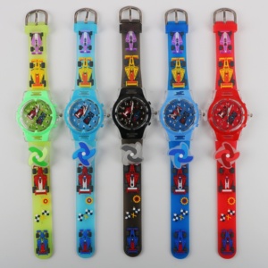 Reloj <span class=keywords><strong>Infantil</strong></span> de Silicona con Diseño de Coche, Moderno y Genial, para Niños Pequeños, 2024 - Product Image 1