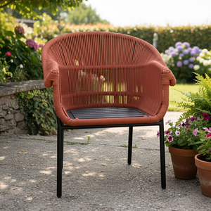 Ensemble de salle à manger d'extérieur commercial, chaises de salle à manger empilables en aluminium, <span class=keywords><strong>table</strong></span> d'extérieur, jardin, patio, restaurant, café, balcon, mobilier - Product Image 4