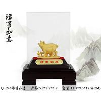2019 décoration cochon Figurines bureau table coffrets cadeaux article nouvel an chinois cadeau