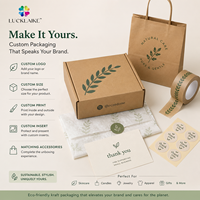 Embalaje Sostenible, Juego de Cajas de Cartón Kraft para Envíos, Caja de Envío Ecológica, Suministros para Pequeñas Empresas, Logotipo Personalizado