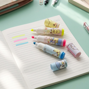 pokemon Lipstick Highlighter Pen Flat Brush Tip 36 PCS Korean Kids Stationery <b>Cute</b> Character Twist Fluorescent Marker - Product Image 3