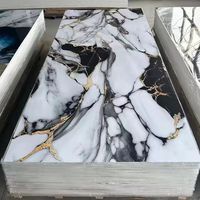 Panel de Pared de Mármol UV para Decoración de Paredes, Panel de Pared para Baño - Panel de Pared 3D de Plástico y Piedra Impermeable - Panel Grande