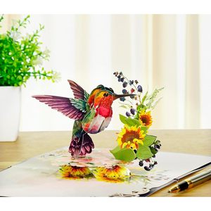 Tarjeta de felicitación emergente 3D con diseño de colibrí, 6x8 pulgadas, tarjeta de cumpleaños para el Día de la Madre, para mujeres, esposa, abuela, hija, mamá - Product Image 2