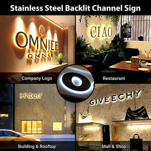 Letrero LED Acrílico 3D Personalizado con Logotipo, Letras Metálicas Doradas, Letreros para Negocios y Tiendas, Letras de Canal Retroiluminadas para Exteriores - Product Image 5