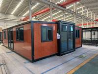 Contenedor de Vivienda Prefabricado de Acero Galvanizado, Resistente a Huracanes, de 20 y 40 Pies, con 3 Dormitorios Grandes, de Lujo, Expandible, Venta al Por Mayor