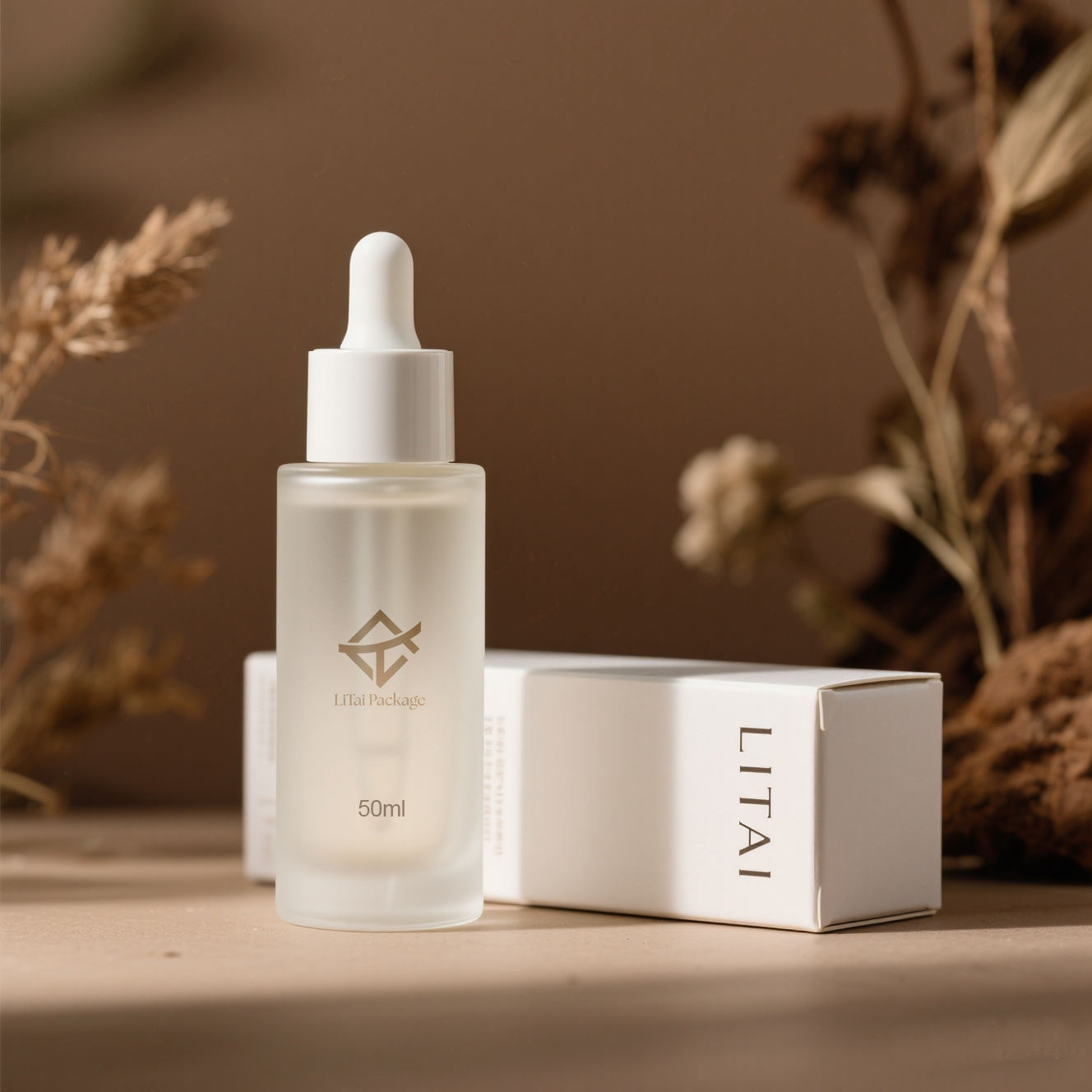 Bottiglia smerigliata con scatola