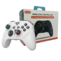 TGZ T-S101 Nuevo Modelo Privado, Control Inalámbrico con Joystick BT 2.4G para PC, P3, Android e iOS, Función Turbo para Juegos