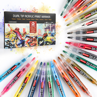 Gxin P-955-20 haute qualité Writing Smoothly 20 psc art Marqueur à peinture acrylique avec pointe extra fine pour l'art