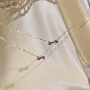 Lulu Tong S925 Pure <b>Silver</b> Plated 18K Gold Diamond Studded Four Leaf Clover <b>Necklace</b> Versatile <b>Simple</b> Ins Niche Fashion Pendant - Product Image 4