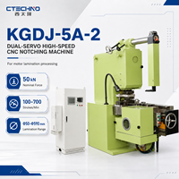 Machine de poinçonnage de fentes de stator de moteur CTECHNO de haute précision avec indexage servo pour la fabrication de moteurs électriques, modèle KGDJ-5A