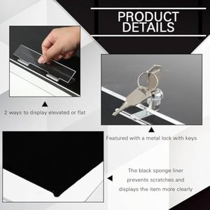 Fábrica de fabricación personalizada transparente bloqueo acrílico Feria Comercial vitrina minorista - Product Image 3