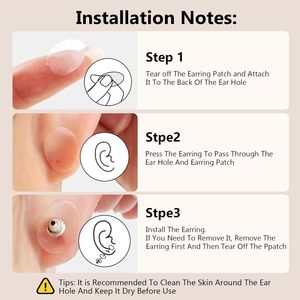 Nhiệm Vụ Nặng Nề Rõ Ràng Bông Tai Dán Bông Tai Hỗ Trợ Các Bản Vá Lỗi Cho Bảo Vệ Kéo Dài Dái Tai Thùy Tai Hỗ Trợ Các Bản Vá Lỗi Cho Phụ Nữ - Product Image 4